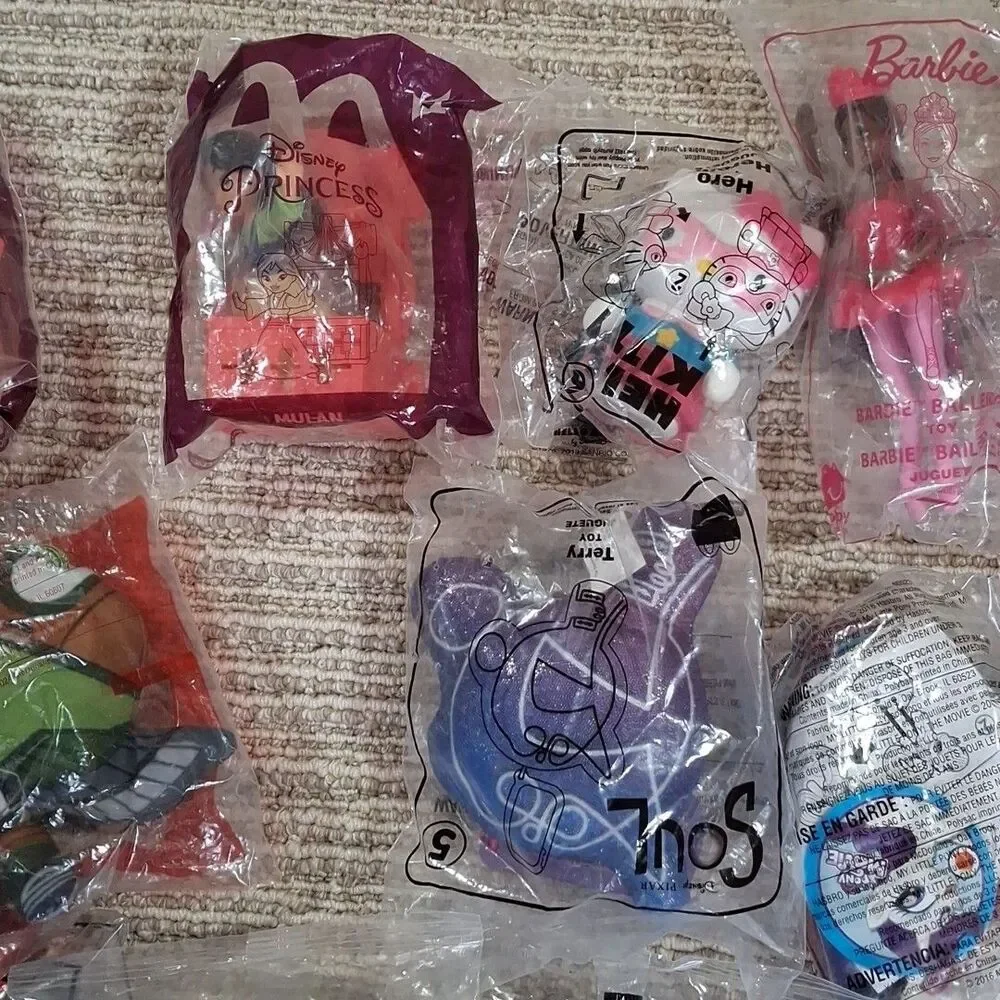 Vintage Restaurant Toys New In Packages Lot of 19 1990s And Up Great Collection